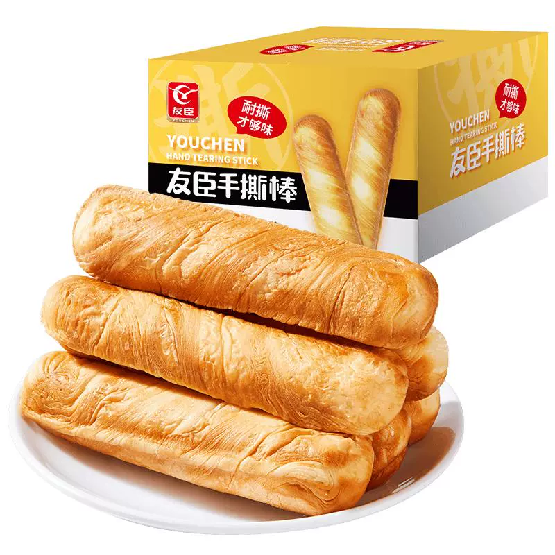 YOUCHEN 友臣 手撕面包棒 500g ￥12.1