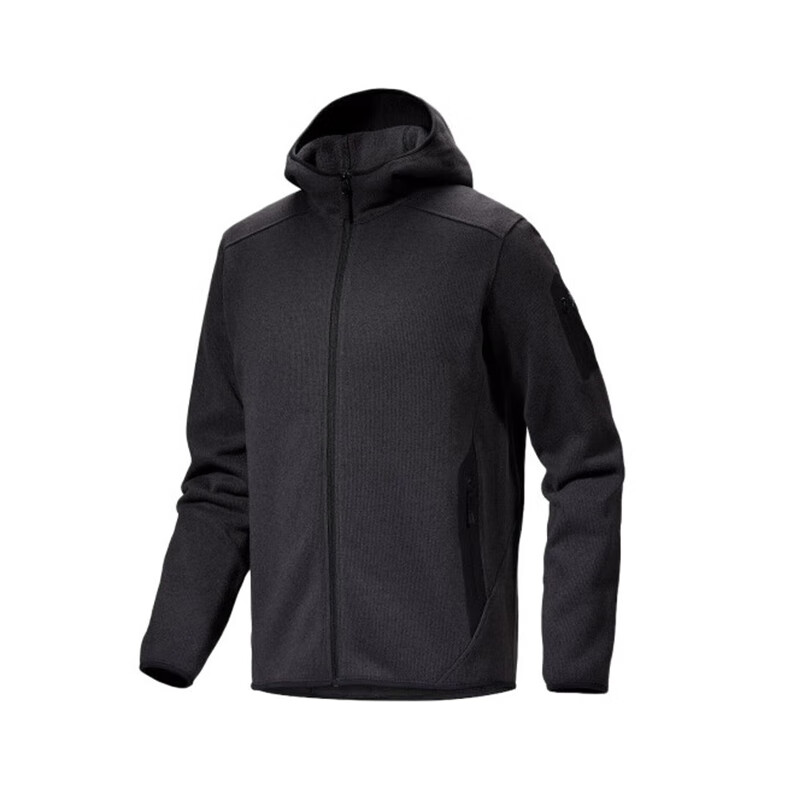 ARC'TERYX 始祖鸟 COVERT HOODY 男子抓绒衫连帽夹克男外套 Black-Heather-II 1774.55元（