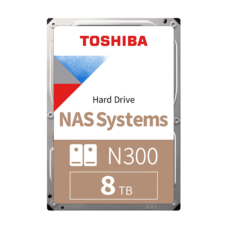 9日0点：TOSHIBA 东芝 NAS网络存储机械硬盘 SATA接口N300系列 8TB 1099元