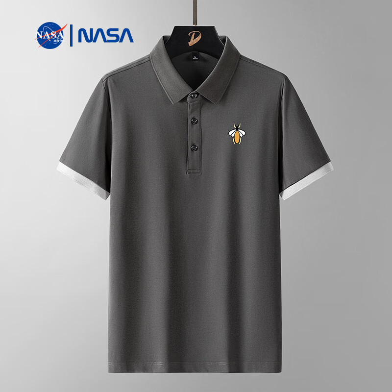 NASA MITOO 男士休闲POLO衫 灰色 29.9包邮（需试用）