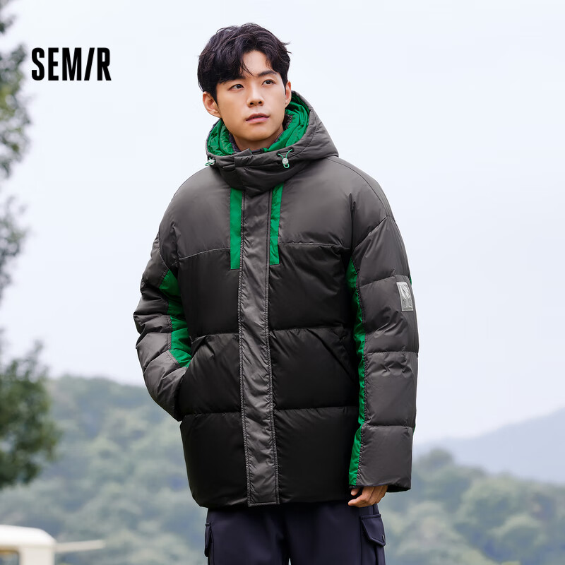 Semir 森马 冬季 男士保暖羽绒服 C款黑色调00499 126元（需用券）