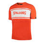 ￥17.5 斯伯丁Spalding男款纯色运动休闲棉短袖圆领T恤20033-09橙色M