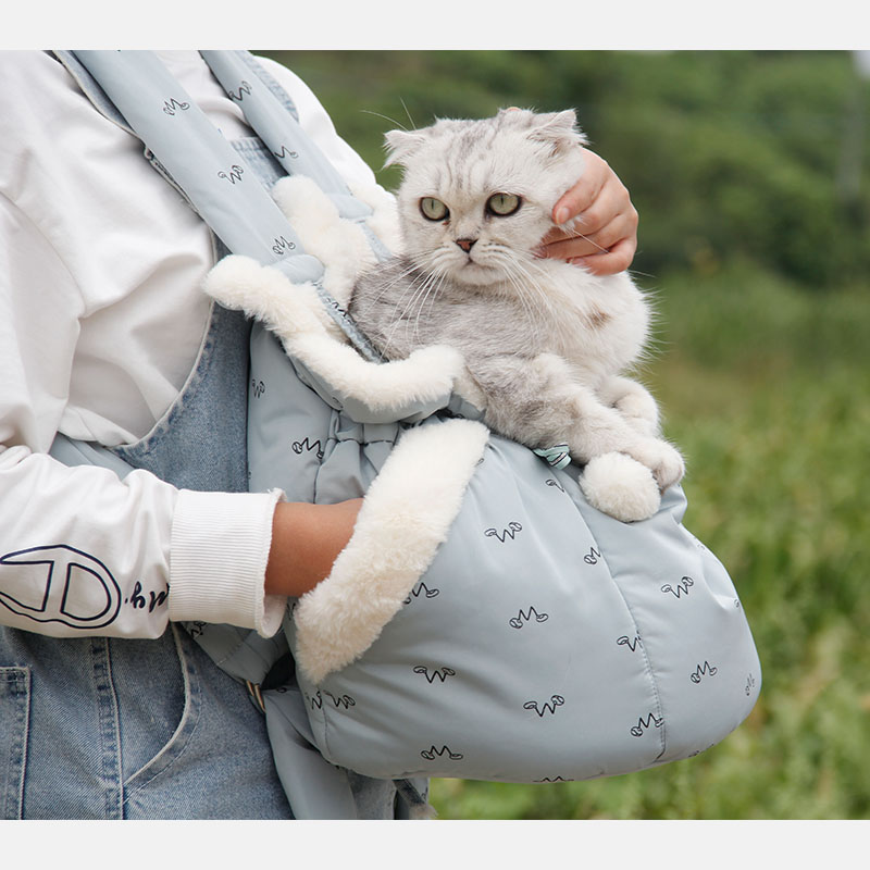ABLAZE ZAl 吉仔仔 宠物背包猫咪外出包便携猫包保暖秋冬季双肩包胸前背包可