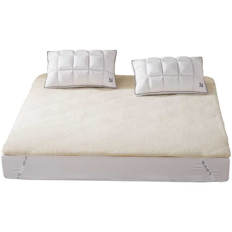 LOVO 乐蜗 家纺 羊毛保暖床垫床褥子床护垫家用被褥1.5m褥垫防滑垫被 199元（