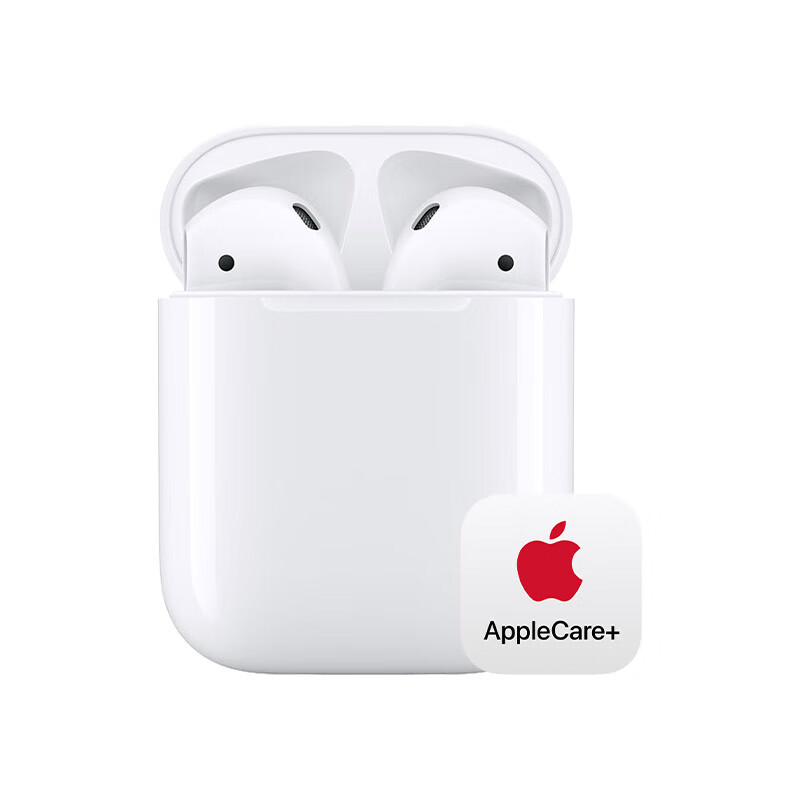 Apple/苹果【两年AppleCare+套装版】AirPods (第二代) 配充电盒 Apple/苹果蓝牙耳机