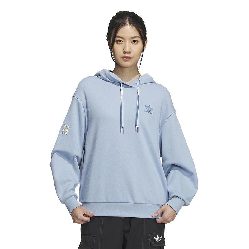 adidas 阿迪达斯 三叶草卫衣女装冬季新款连帽运动套头衫 IW9415 383元（需用券