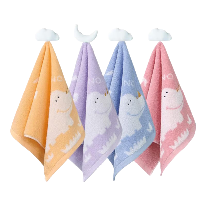 金号 毛巾纯棉 红黄蓝紫 4条 18.9元（需用券）