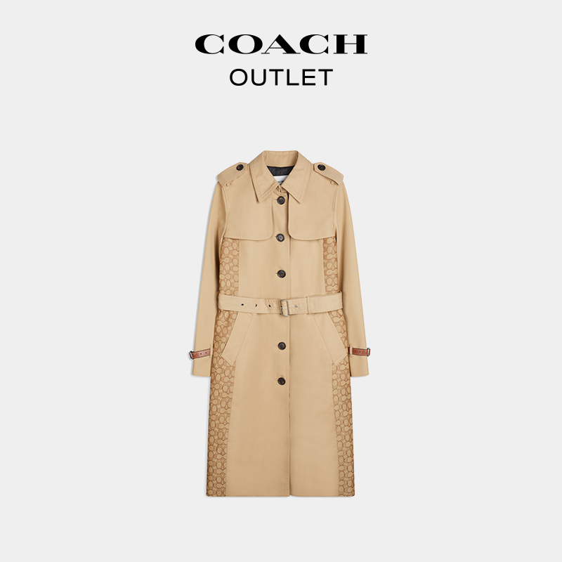 COACH 蔻驰 女士经典标志饰缝风衣 CG053_PAE 3320元（需用券）