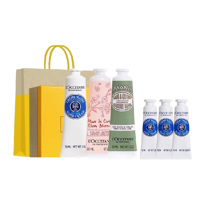 欧舒丹 白色薰衣草/甜扁桃/玫瑰手霜礼盒补水保湿 178.46元（需用券）