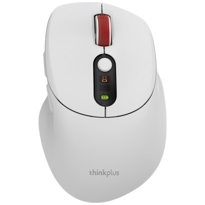 thinkplus M35D 轻音人体工学 白色 无线鼠标 49.9元
