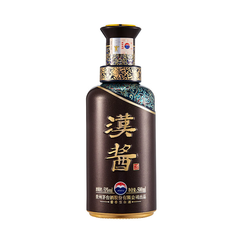 移动端、京东百亿补贴：MOUTAI 茅台 汉酱 51%vol 酱香型白酒 500ml 单瓶装 344.52