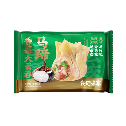 袁记味享 马蹄香菜云吞375g 13.87元（需买3件，需用券）