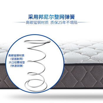 Serta 舒达 床垫 偏硬邦尼尔整网弹簧床垫 双人席梦思 床垫1.8x2米 孟菲斯 3999