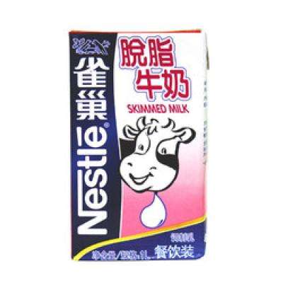 88VIP：Nestle 雀巢 脱脂纯牛奶 1L*1盒*10件 59.8元+运费（合5.98元/件）