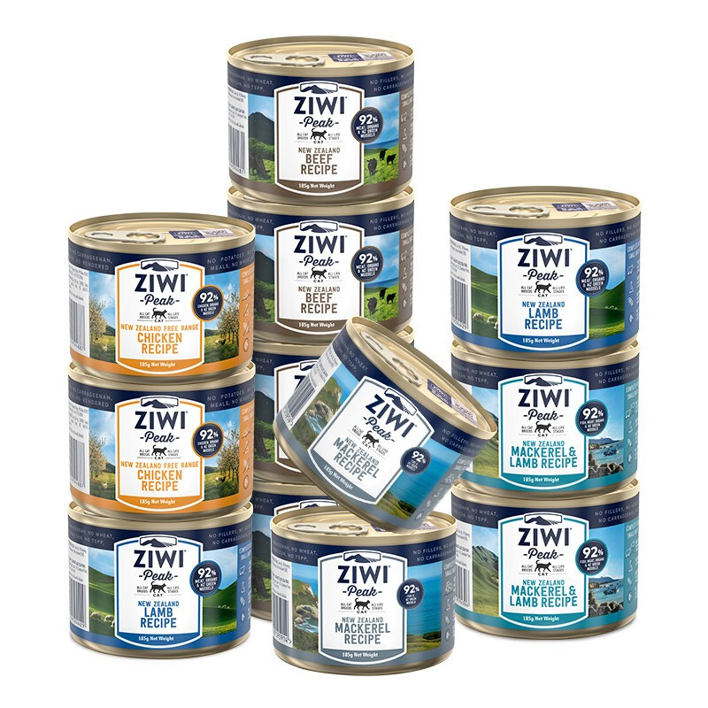 ZIWI 滋益巅峰 猫罐头185g *12罐 混合装 布偶加菲英短蓝猫通用湿粮 228元