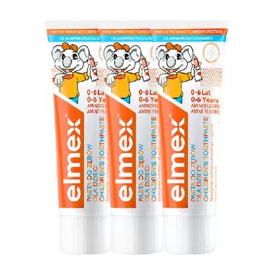 Elmex 艾美适 0-6岁儿童牙膏含氟防蛀进口低泡温和不辣嘴50ml*3支 38.81元(需用券)