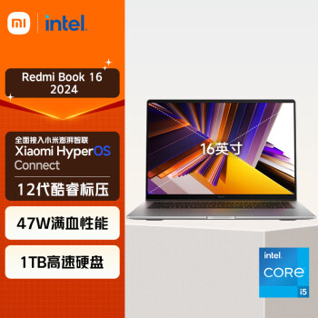 Redmi 红米 Book 16 2024款 16英寸笔记本电脑（i5-12450H、16GB、1TB） ￥3349