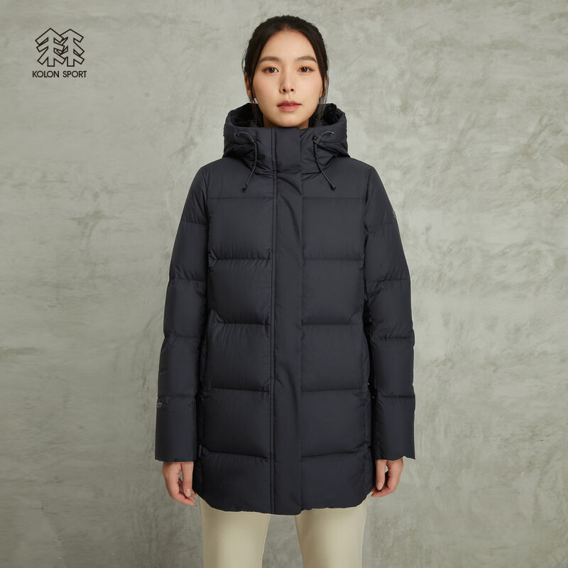 KOLON SPORT 女子中长款鹅绒服 LKDJ3WN138-BK 2160元