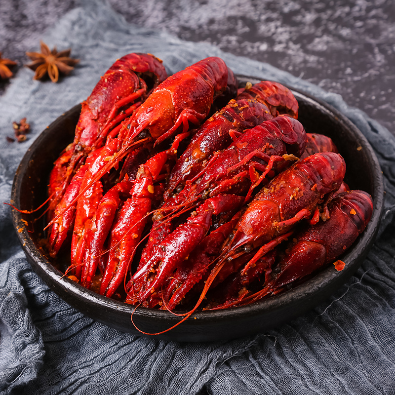 deyancrawfish德炎龙虾德炎麻辣小龙虾900g46钱1523只净虾450g整虾
