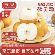 京觅 山东烟台莱阳头茬秋月梨 净重8斤大果 单果250g+ 源头直发包邮