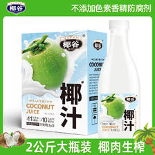 椰谷 YEGU）鲜椰汁1kg*2瓶/整箱大瓶装椰奶宴会聚餐椰子汁植物蛋白饮料 18.91