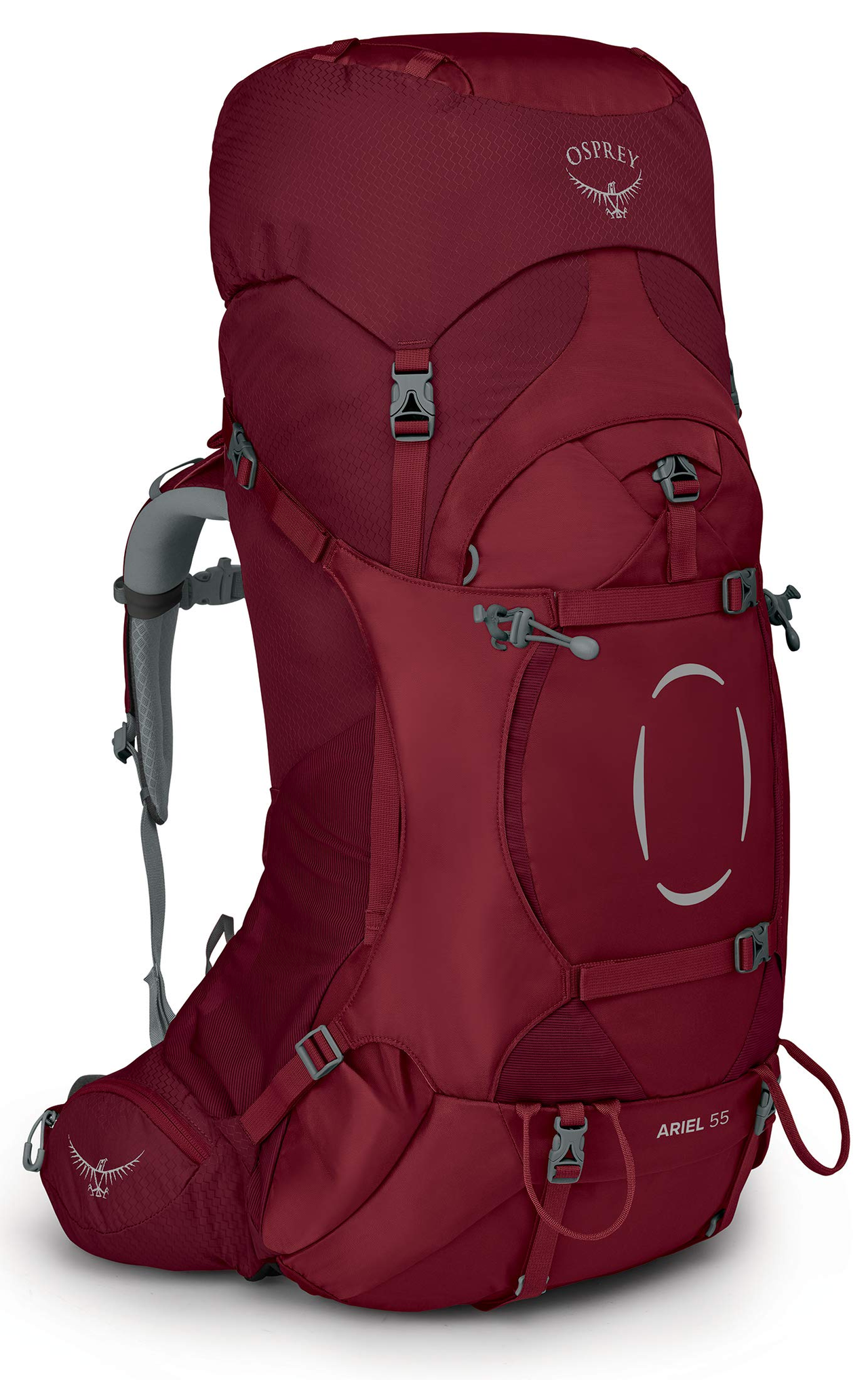 【含税直邮】Osprey Europe Ariel 55 女式背包,Claret 红色,XS-S 到手价￥1723