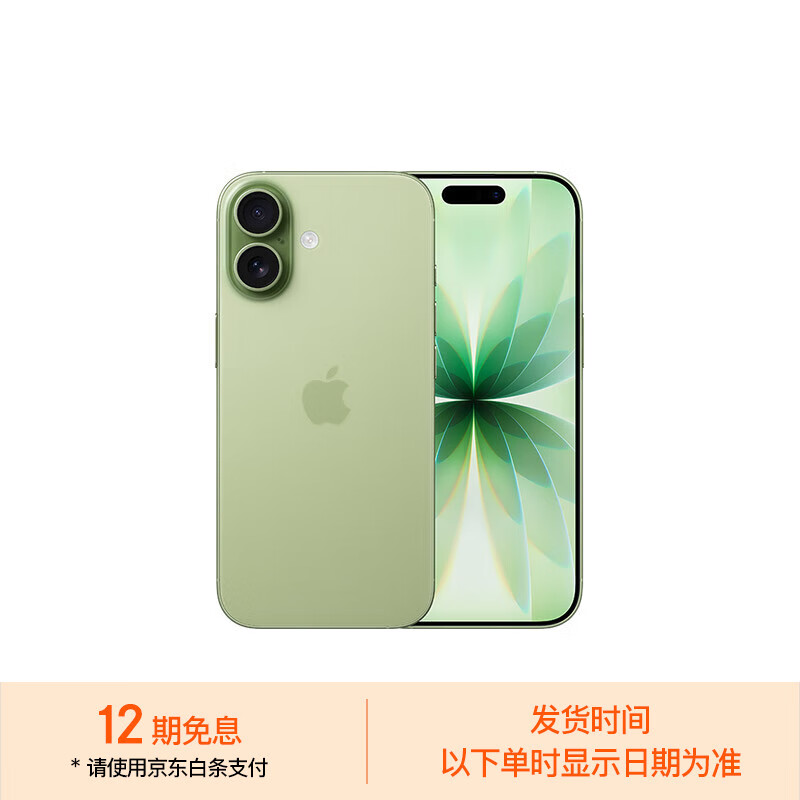 Apple/苹果 iPhone 17 手机 双卡双待 鼠尾草绿色 256G 5469.01元