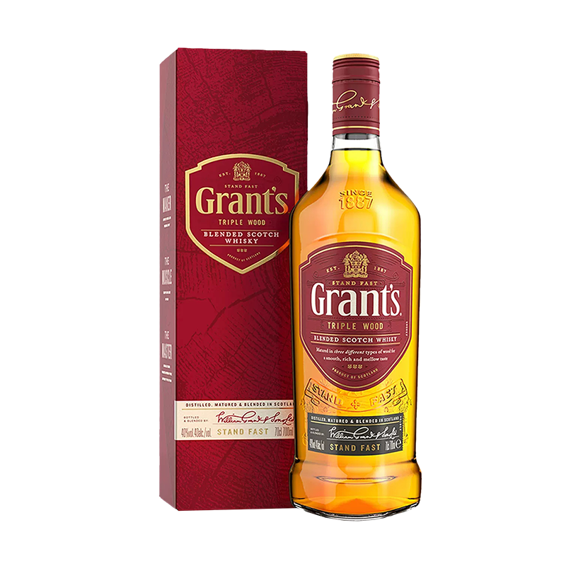 Grants 格兰 三桶陈酿调配型 苏格兰单一麦芽威士忌 1000ml 63.85元 （需用券）