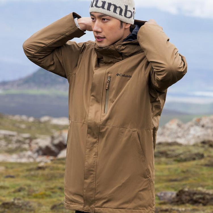 Columbia 男款金点三合一冲锋衣 924元