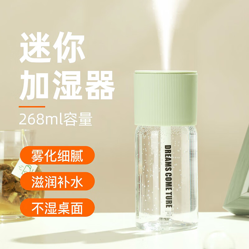 PICOT 蓓菓 迷你USB插电车载家居办公加湿器香薰 薄荷绿 6.9元