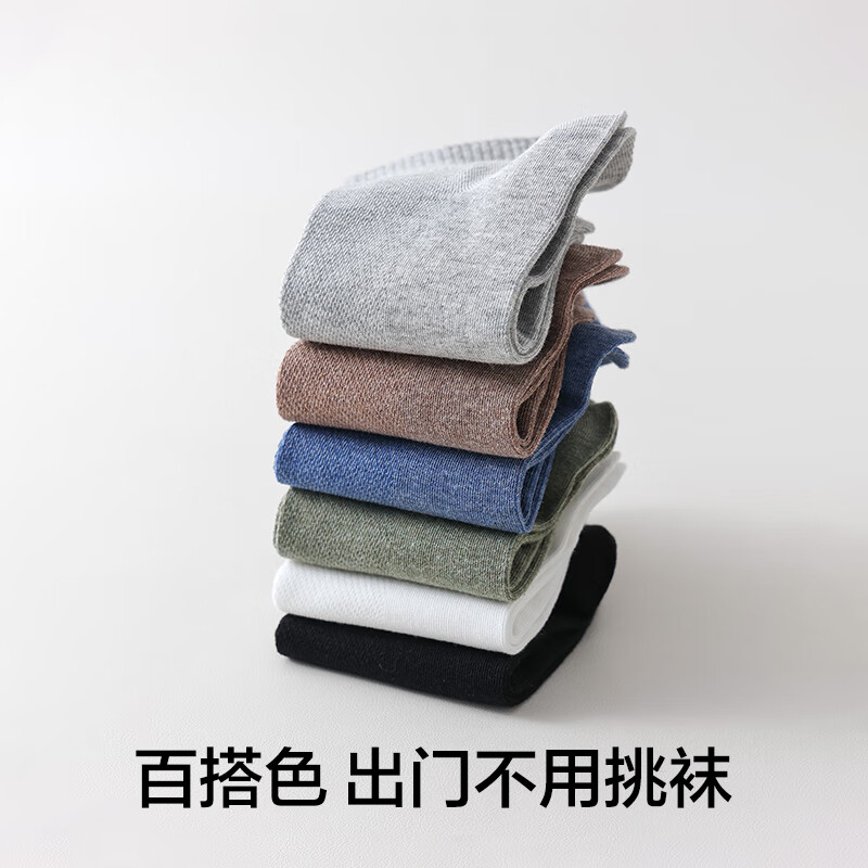 YOUKESHU 男士袜子男春夏季纯棉短袜运动10A抗菌 15.96元