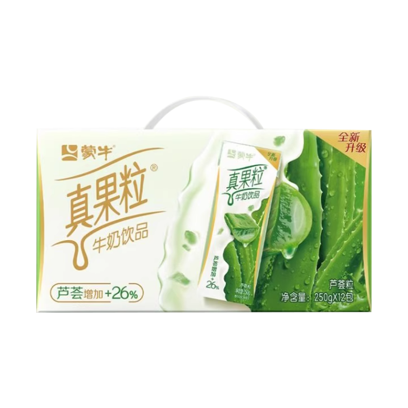 MENGNIU 蒙牛 真果粒 芦荟味牛奶饮品 250g*12盒 27.9元