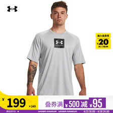安德玛 官方UA Tech男子印花训练运动短袖T恤1380785 189.05元