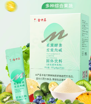 食中美 果蔬酵素左旋肉碱酵素粉 1盒 9.2元（需用券）