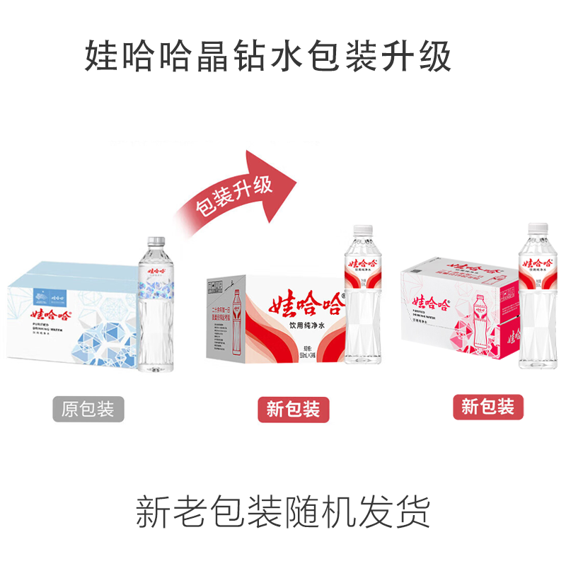 娃哈哈 饮用纯净水 550ml*24瓶 24.9元 - 线报酷