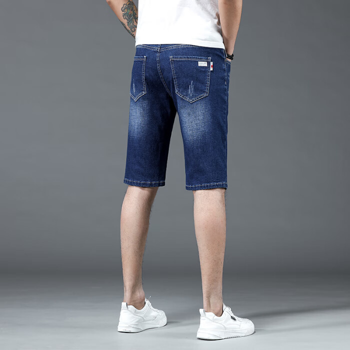 Lirdn Lee 夏季男士牛仔短裤五分裤直筒中裤 34.05元（需买2件，需用券）
