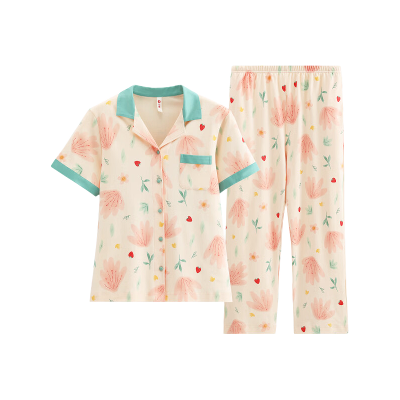 芬腾 5折 女士纯棉家居服套装 FJ26921904 69.5元