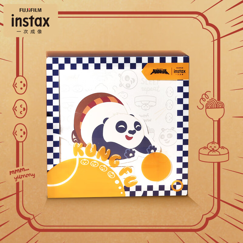 INSTAX 富士instax一次成像功夫熊猫配件盒 童趣（不含相纸） 9.9元