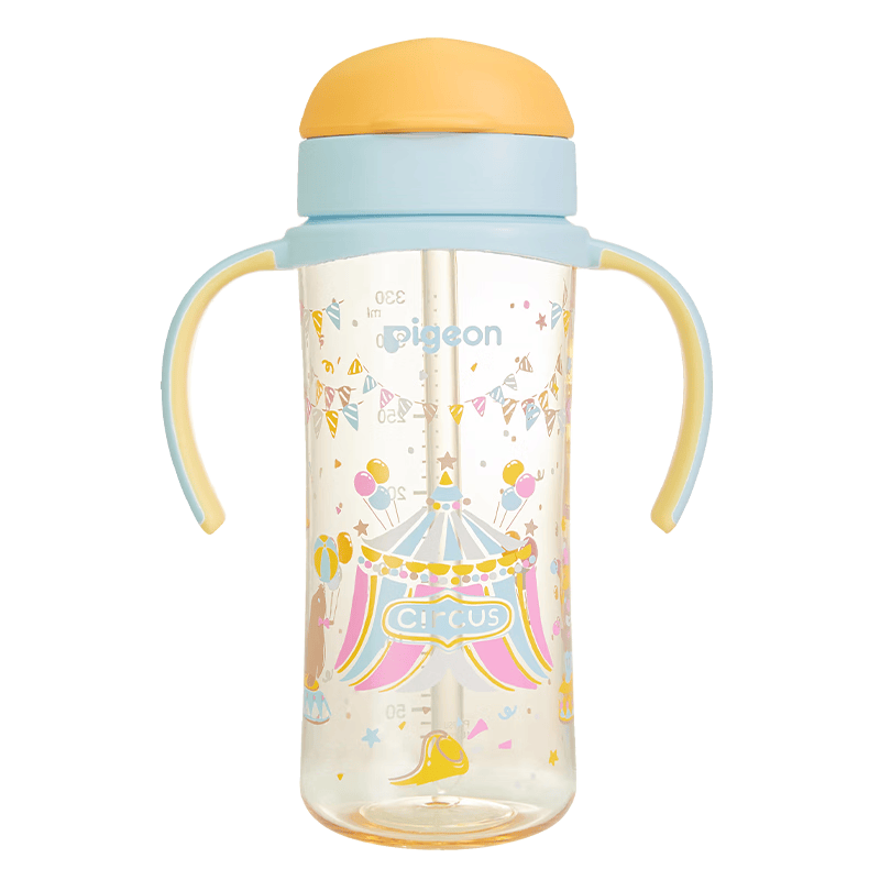 贝亲 自然成长翻盖直饮吸管奶瓶 马戏团彩绘 330ml 95.6元 - 线报酷