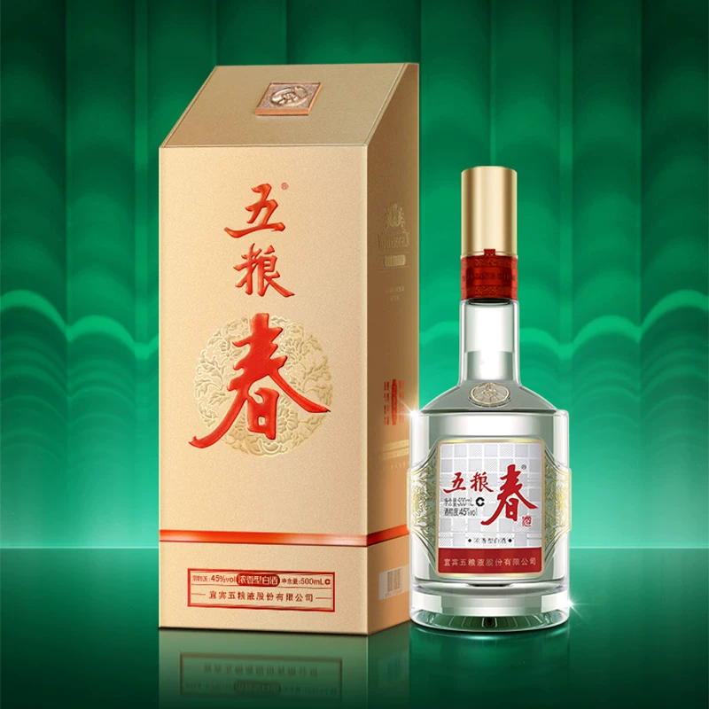 五粮春 第二代 浓香型白酒 45度 500ml 单瓶装 229元 - 线报酷