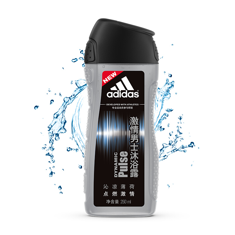 adidas 阿迪达斯 男士激情沐浴露400ml 魅力古龙香氛清新持久留香控油舒爽沐