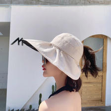 PLUS会员：BONAS 宝娜斯 女款黑胶贝壳遮阳帽 10074031641902 14.9元（需买2件，共29