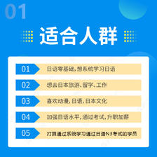 Hujiang Online Class 沪江网校 新版2024年7月0-N3签约班线上网课日语能力考试入门
