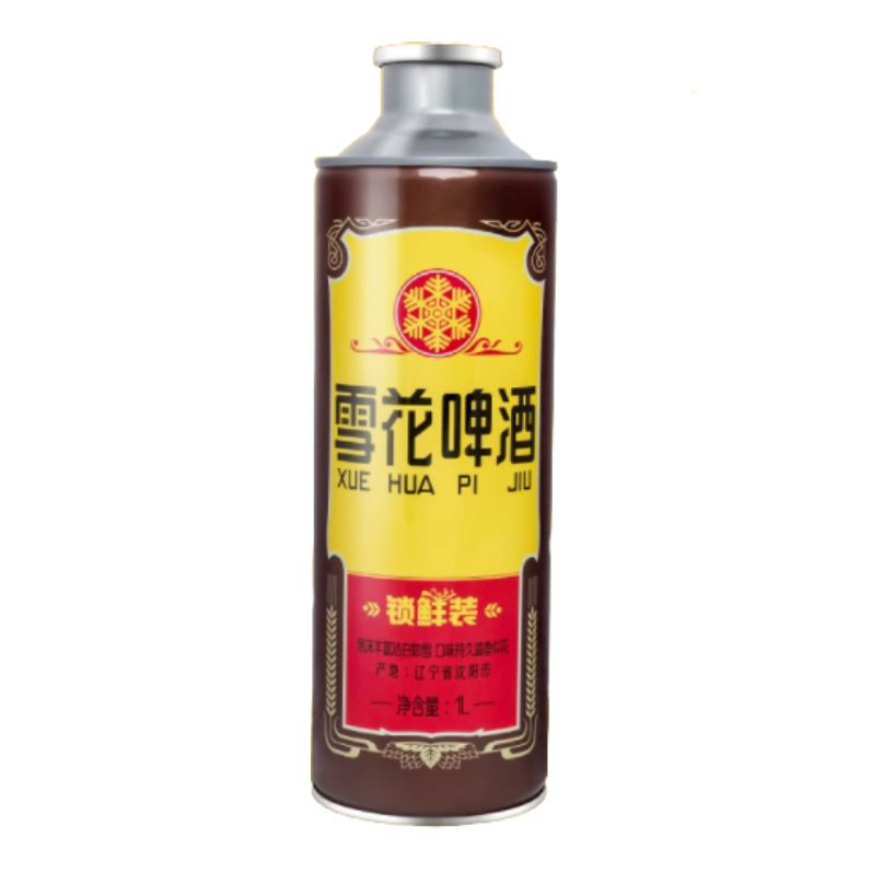 雪花 啤酒经典沈阳老雪1L* 6罐(赠雪花经典 500ml*12听) 83元（需买2件，需用券