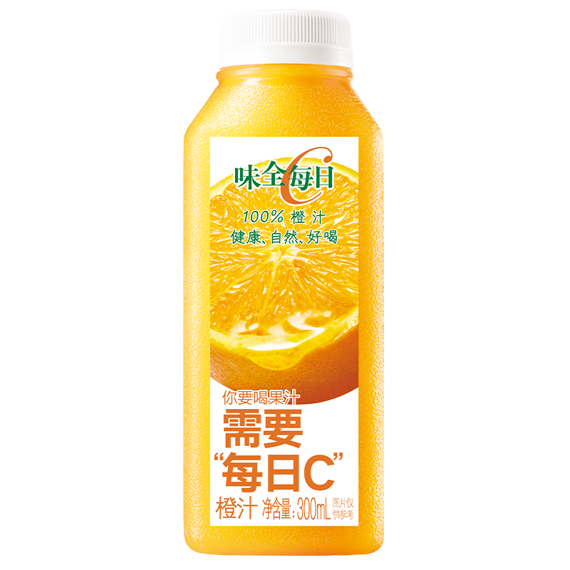 限地区、plus会员：味全每日 C橙汁300ml*4冷藏（椰汁葡萄汁桃子同价） 17.6元