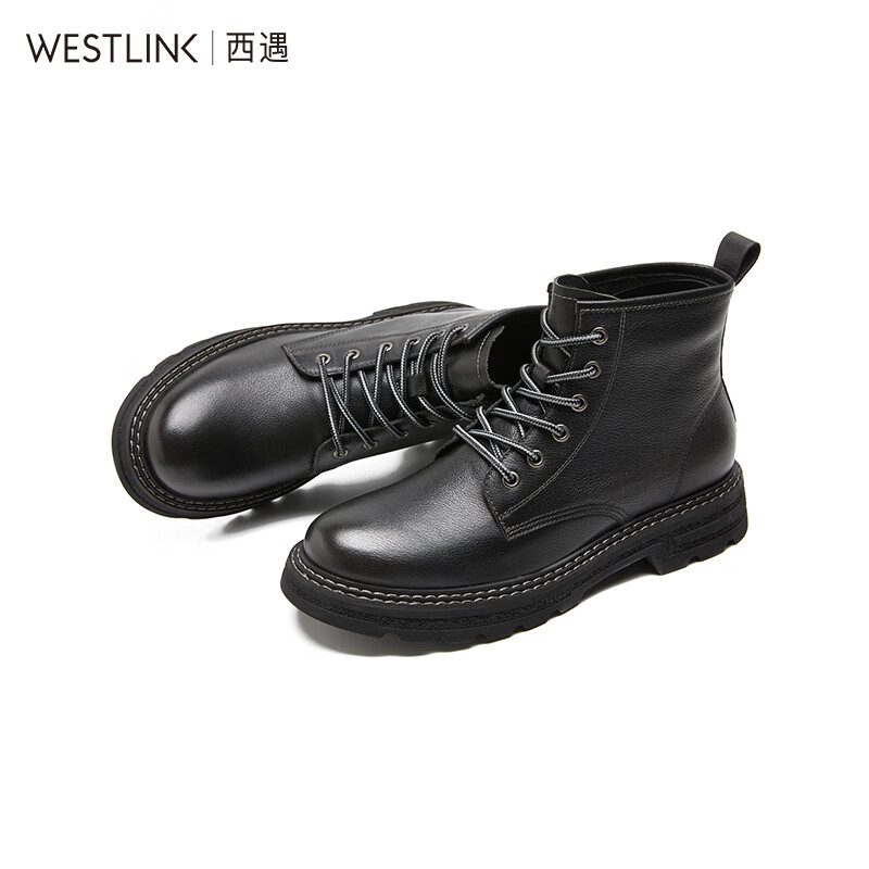 WESTLINK 西遇 男士厚底马丁靴 21935617 349元包邮（需用券）