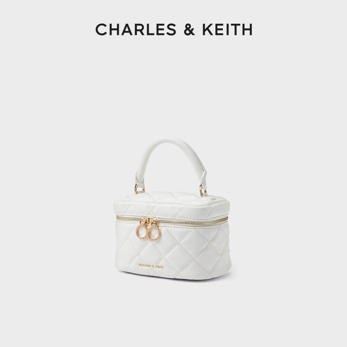 CHARLES & KEITH CHARLES&KEITH夏季女包CK2-80781893-2复古拼色链条斜挎小包女 1个 399元