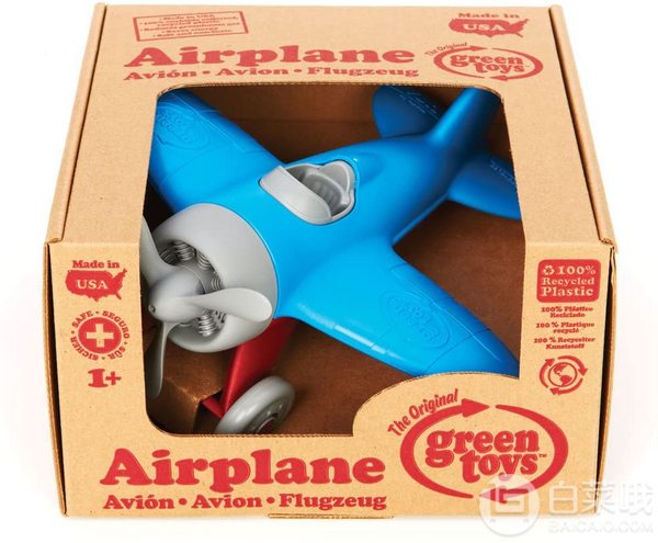 Green Toys 玩具飞机 蓝色60.78元