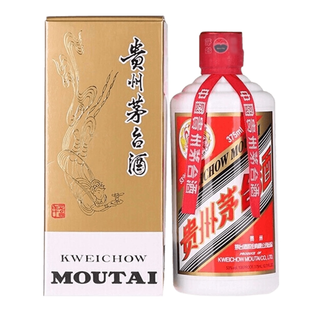 茅台 MOUTAI 贵州茅台酒 53%vol 酱香型 375ml 单瓶装 ￥1234.05