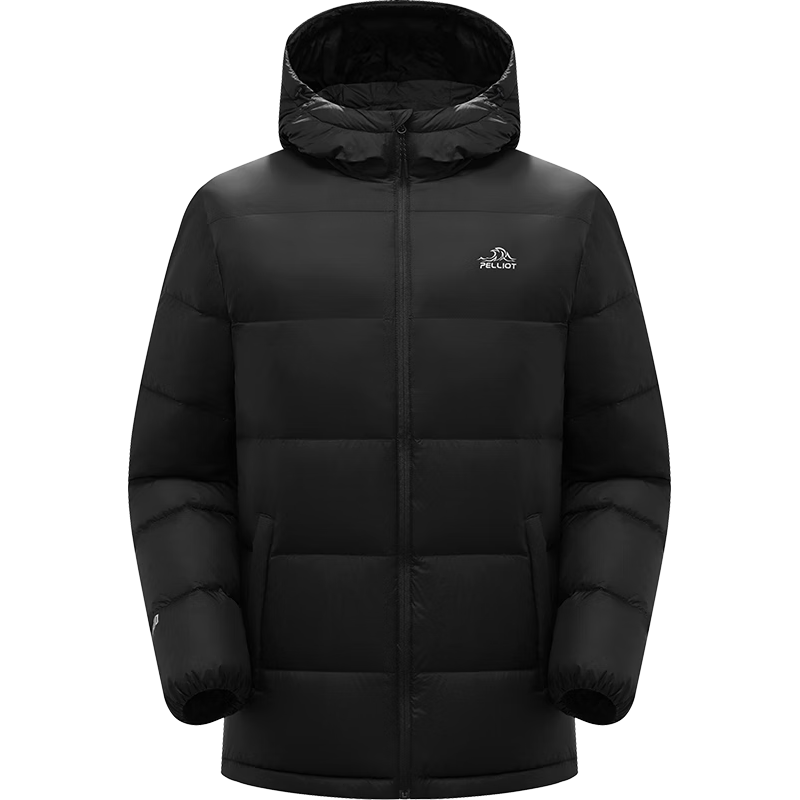 伯希和 800蓬鹅绒男女羽绒服秋冬户外防风保暖外套滑雪登山服 曜石黑 652.64